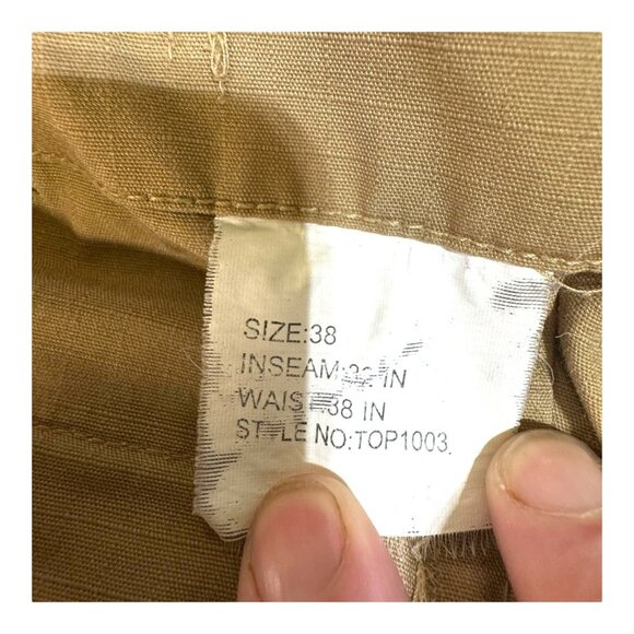 LA Police Gear Operator Cargo Tactical Pants 38x32  Khaki Cotton Blend Mens Wear - Picture 3 of 5